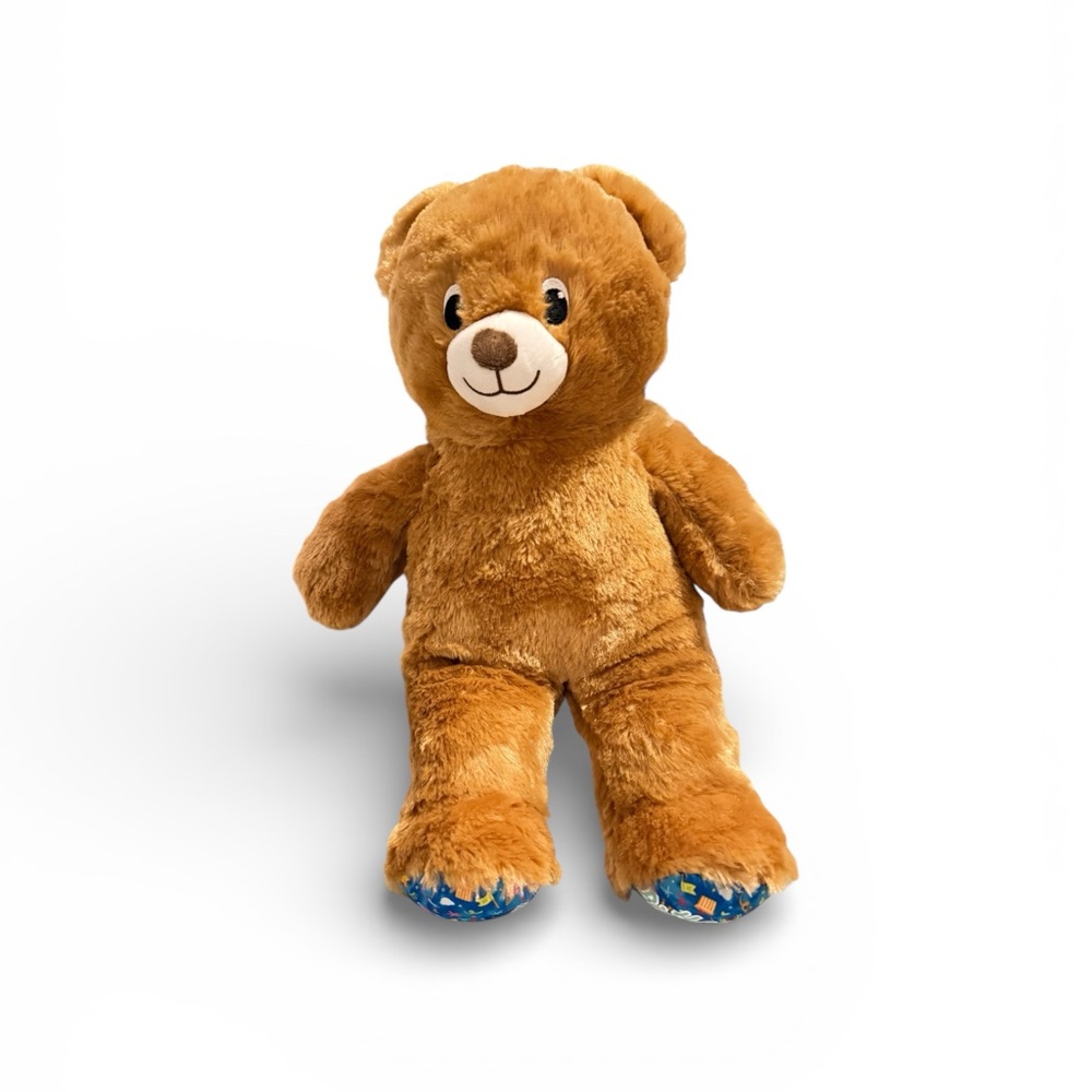 Build-A-Bear Brown Teddy with Blue Paws